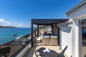 Terrace/patio - Family Resort Santa Maria II Penthouse (Novalja)