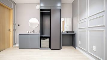Signature Triple Room | Down comforters, desk, laptop workspace, soundproofing