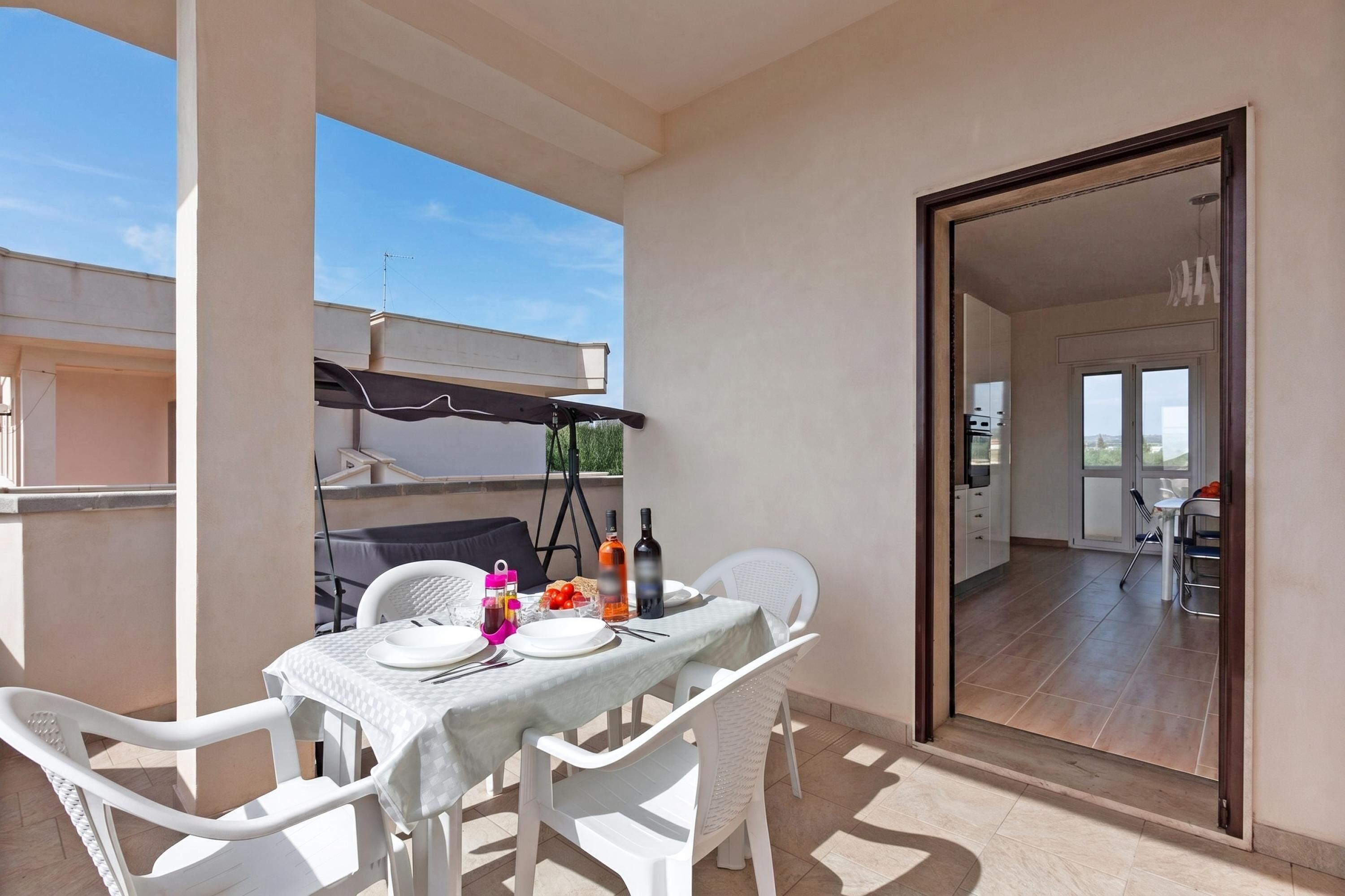 Standard Apartment, Multiple Bedrooms (Le Bianche Apt 4 - terrace near the) | Outdoor dining