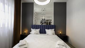 Habitación de luna de miel doble | 1 dormitorio, ropa de cama de alta calidad, minibar