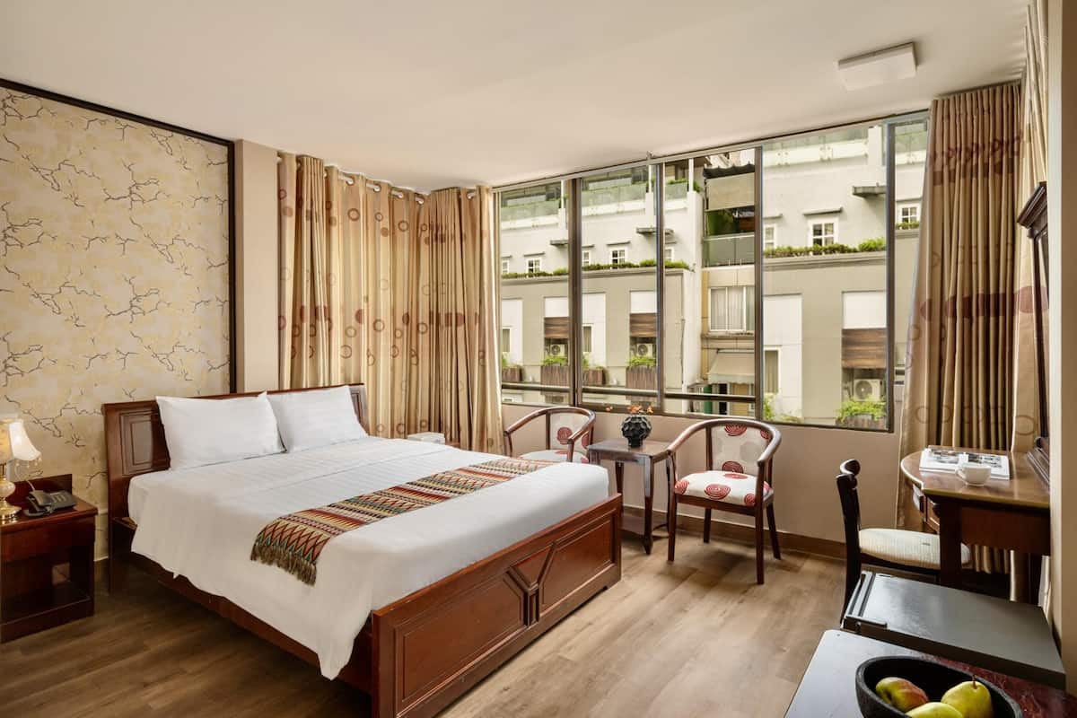 Deluxe Double Room, City View | Premium bedding, pillow-top beds, minibar, desk