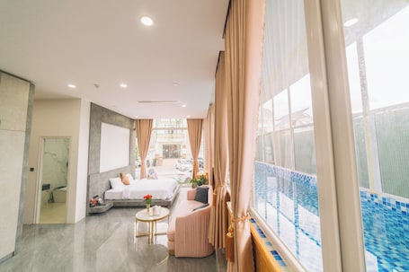 Deluxe Pool Access with Bathtub | View from room. Quy Tai Premium Hotel