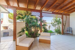 Terrace/patio - Villetta Rossa with garden (Melendugno)