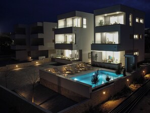 Outdoor pool - One-bedroom apartment with pool  (Novalja)