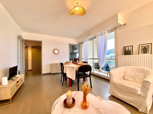 Appartement Le Cocon de la Plage Avec Terrasse à 2 min de la Plage et du Port