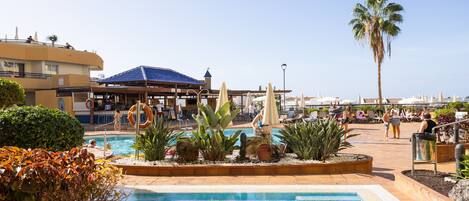 A heated pool
