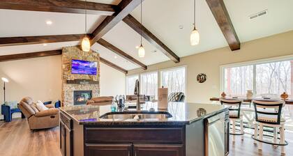 Home Gym & Fireplace: Roaring River Retreat