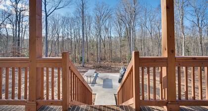 Home Gym & Fireplace: Roaring River Retreat