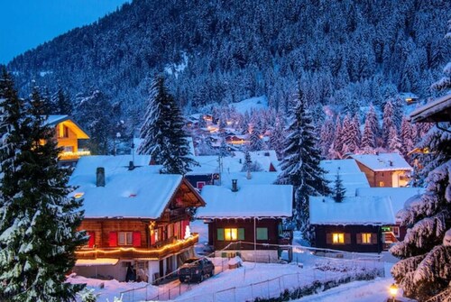 Appartement confortable avec piscine et balcon–proche des pistes de ski, Morgins