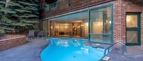 Indoor pool, a heated pool