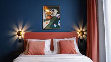 Family Double Room | Minibar, blackout drapes, iron/ironing board (on request), WiFi (free)
