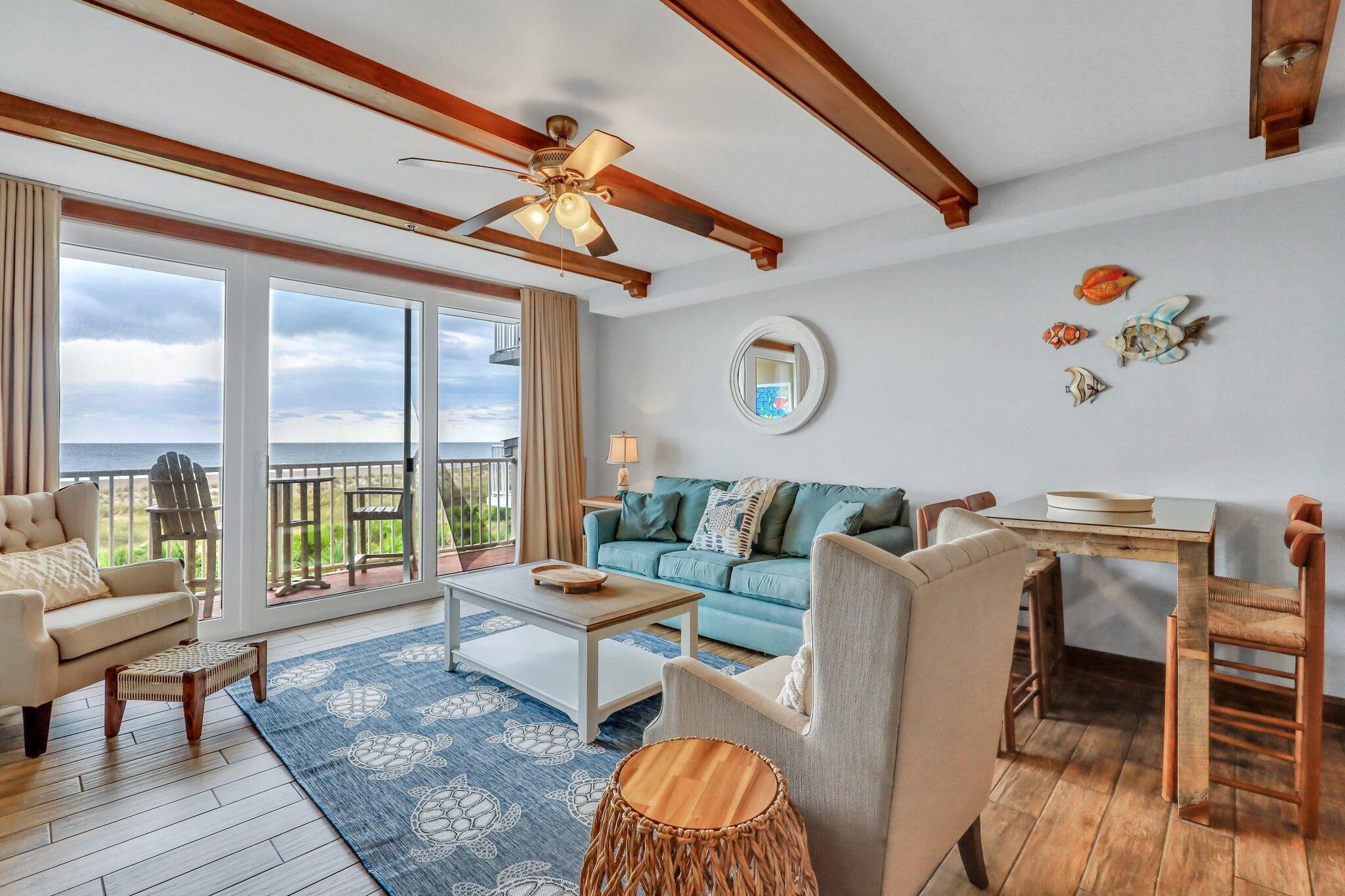Condo, 1 King Bed with Sofa bed (Ocean Song 324) | Living area