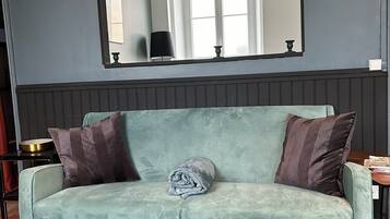 Télévision, lecteur de DVD, livres