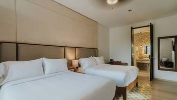 Junior Room, 2 Queen Beds | Premium bedding, pillowtop beds, minibar, in-room safe