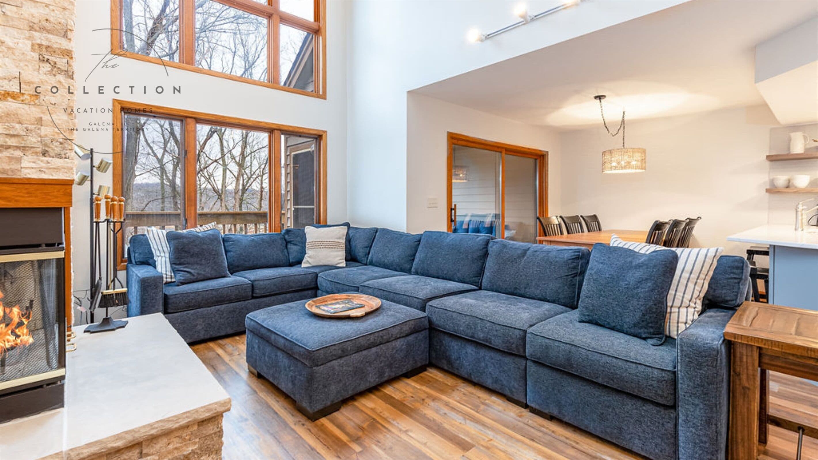 Smart TV, fireplace, table football