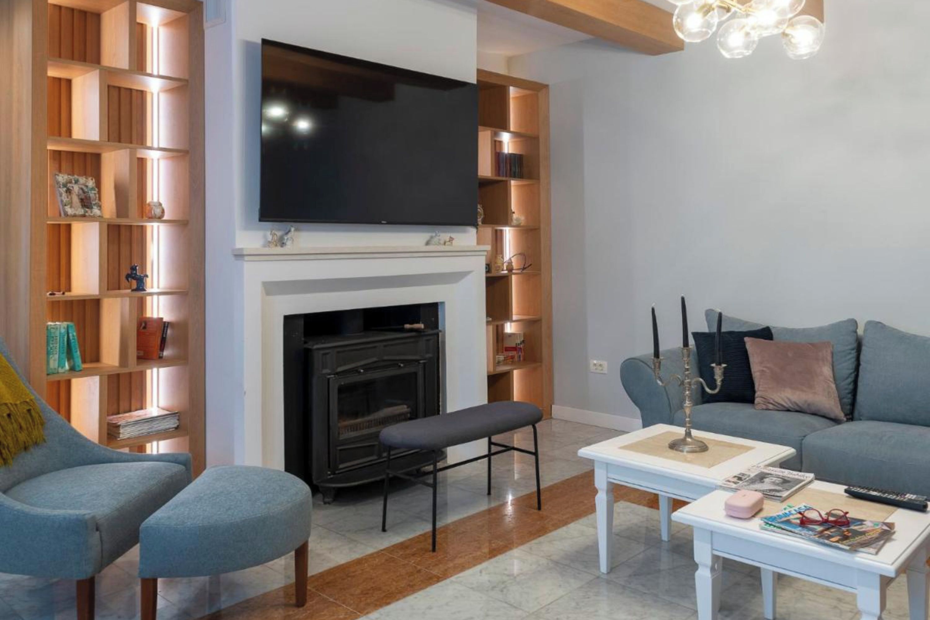 Fireplace, video game console