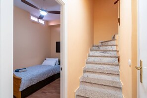5 bedrooms, iron/ironing board, travel cot, WiFi