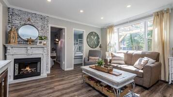 TV connectée, cheminée