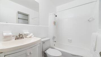 Hair dryer, towels