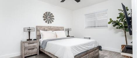 1 間睡房、書桌、熨斗/熨衫板、免費 Wi-Fi