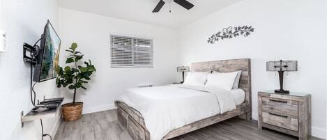 1 間睡房、書桌、熨斗/熨衫板、免費 Wi-Fi