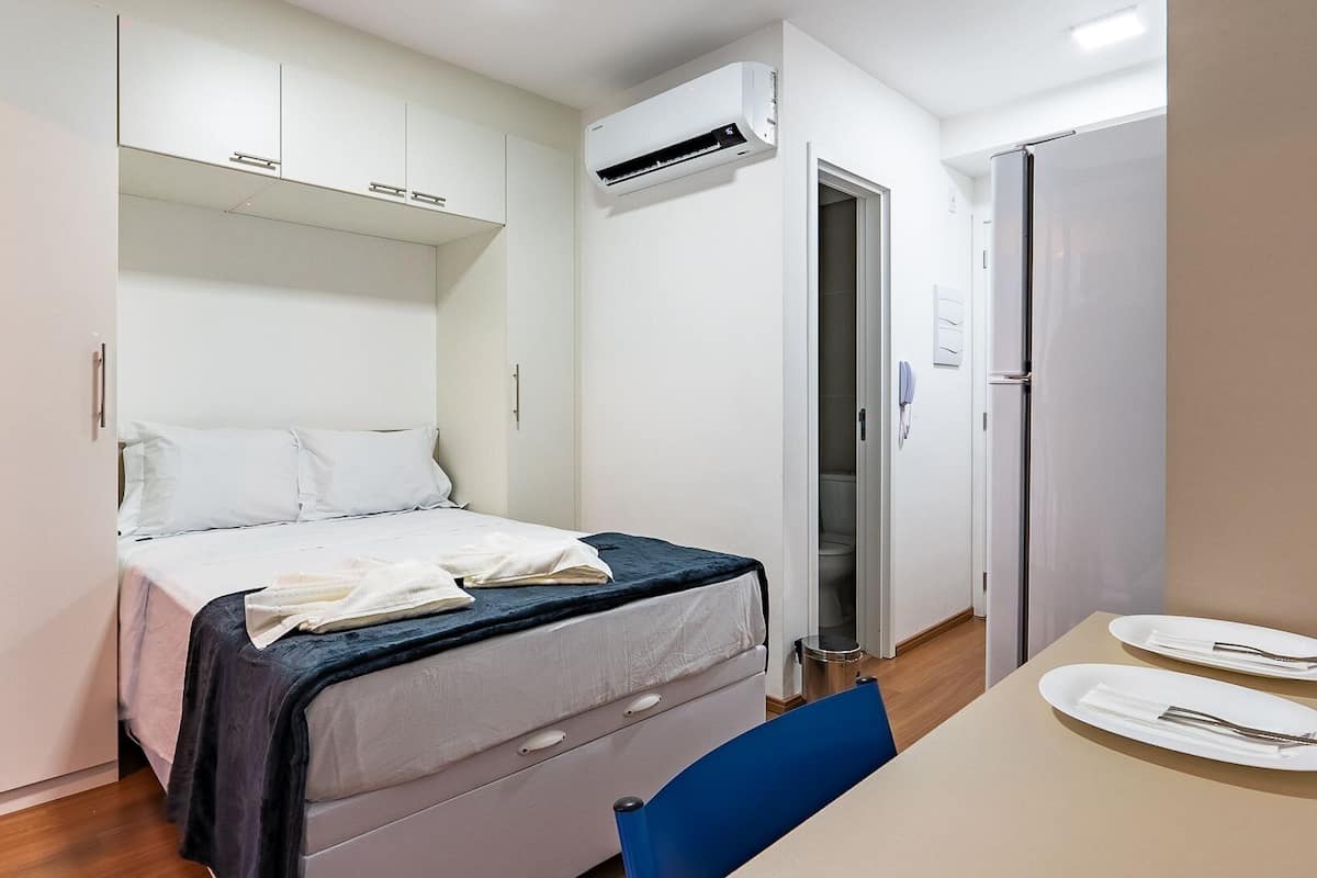 Eenvoudige studio | 1 slaapkamer, lakens van Egyptisch katoen, luxe beddengoed