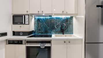 Signature Villa, 2 Bedrooms, Private Pool, Sea View | Private kitchen | Fridge, microwave, oven, stovetop