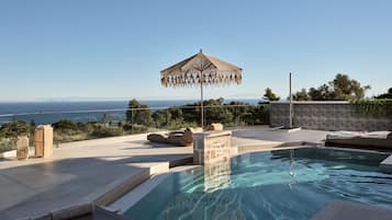 Villa de lujo, 2 habitaciones, alberca privada, vista al océano | Terraza o patio