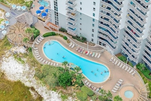 Indoor pool, outdoor pool