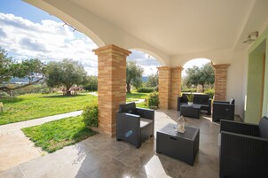 Doppia Comfort, vista mare parziale | Terrazza/patio