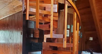 2 wooded acres, 2 king beds & 1 full bed, fire pit & plenty of parking!