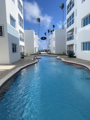 Outdoor pool - Central to Everything Steps from Beach (Punta Cana)
