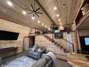 Interior -  Riverfront Cabin w/Hot Tub. 30 Miles N of Broken Bow Lake. New High speed Wifi (Smithville)