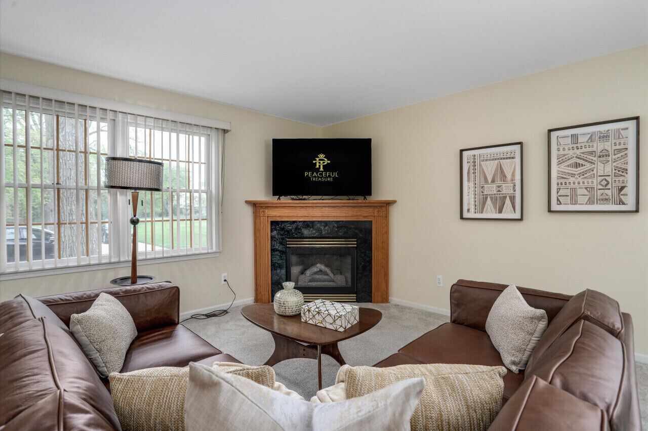 Älytelevisio, takka, pöytätennispöytä