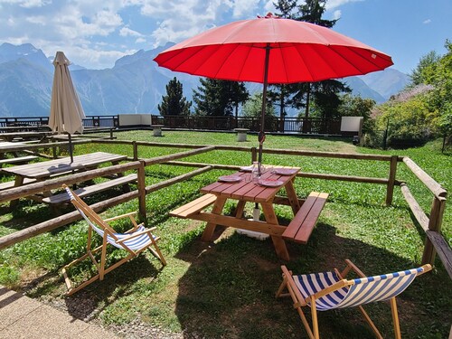 Studio 4/6pers, Terrasse, Jardinet, vue Imprenable sur la Muselle.50m des Pistes