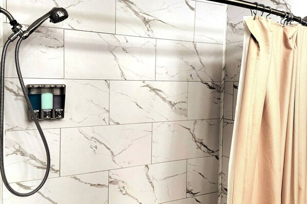 Hair dryer, towels