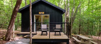 Family Bunk Glamping Cabin - Bed & Bear