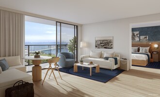 Studio Ville, 1 très grand lit, balcon | Literie hypoallergénique, mini-bar avec articles gratuits