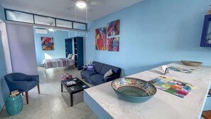 2 bedrooms, iron/ironing board, WiFi, bed sheets