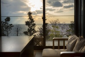 Ocean View Executive Villa, Non Smoking -kinean- | Balcony view - Kyoto Taizaonsen Sumiheiryokan (Kyotango)