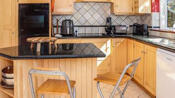 Microwave, oven, dishwasher, cookware/dishes/utensils