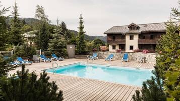 A heated pool