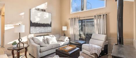 TV connectée, cheminée