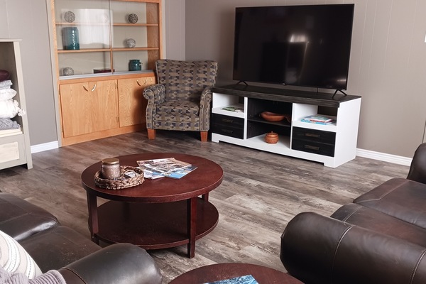 Una Smart TV, libros