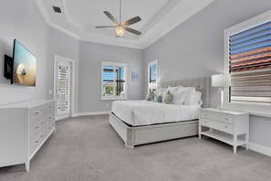 5 bedrooms, WiFi, bed sheets - Begonia Bay | Modern 5BR+Den w/ Pool, Hot Tub, Gulf Access & Dock (Marco Island)