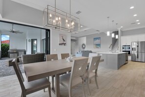 Dining - Begonia Bay | Modern 5BR+Den w/ Pool, Hot Tub, Gulf Access & Dock (Marco Island)