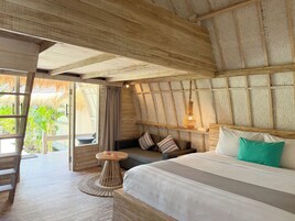 华丽复式房 | 迷你吧、客房内保险箱、免费 WiFi、床单