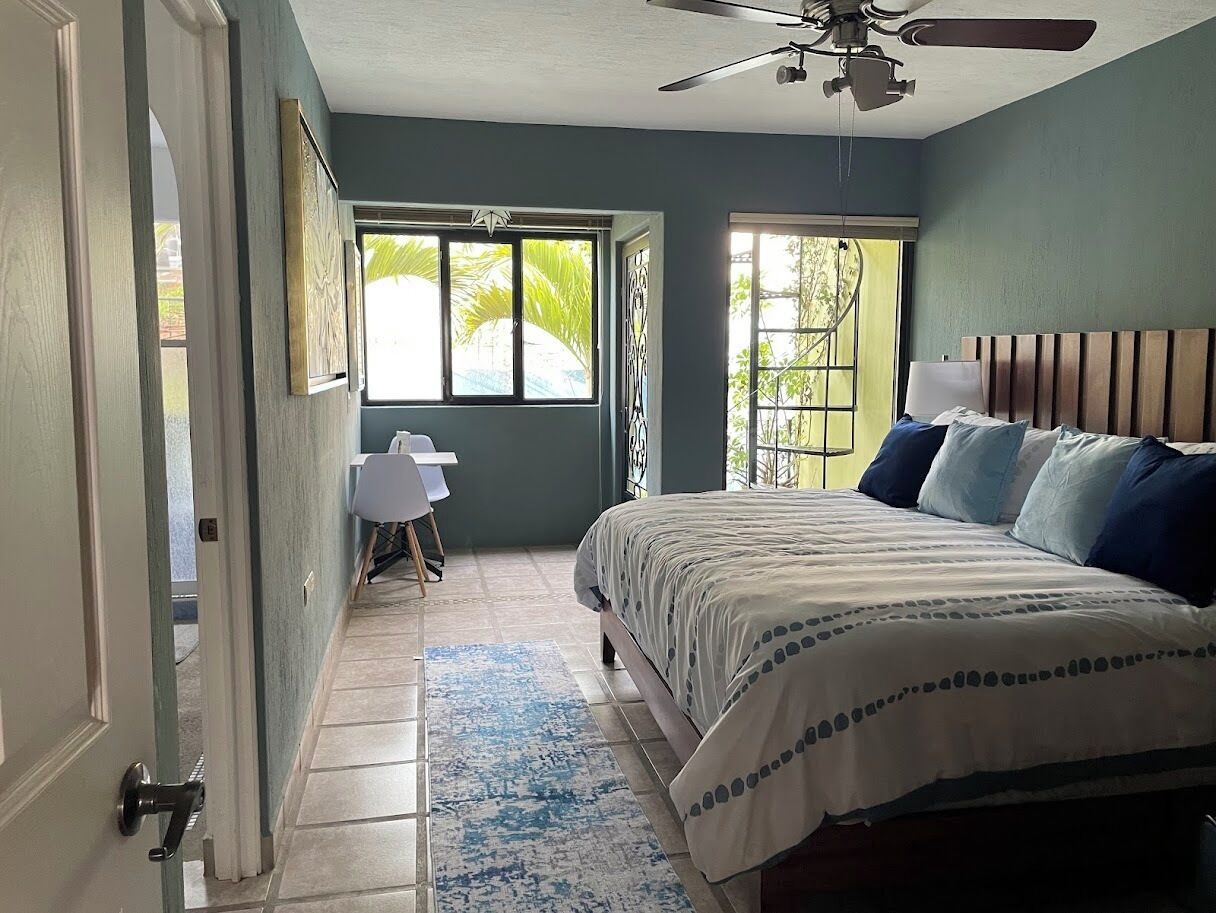 2 bedrooms, desk, iron/ironing board, WiFi (free)
