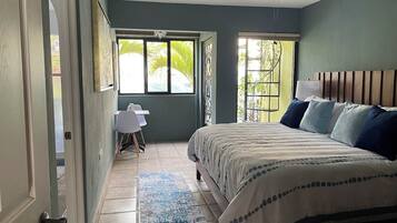 2 bedrooms, desk, iron/ironing board, WiFi (free)