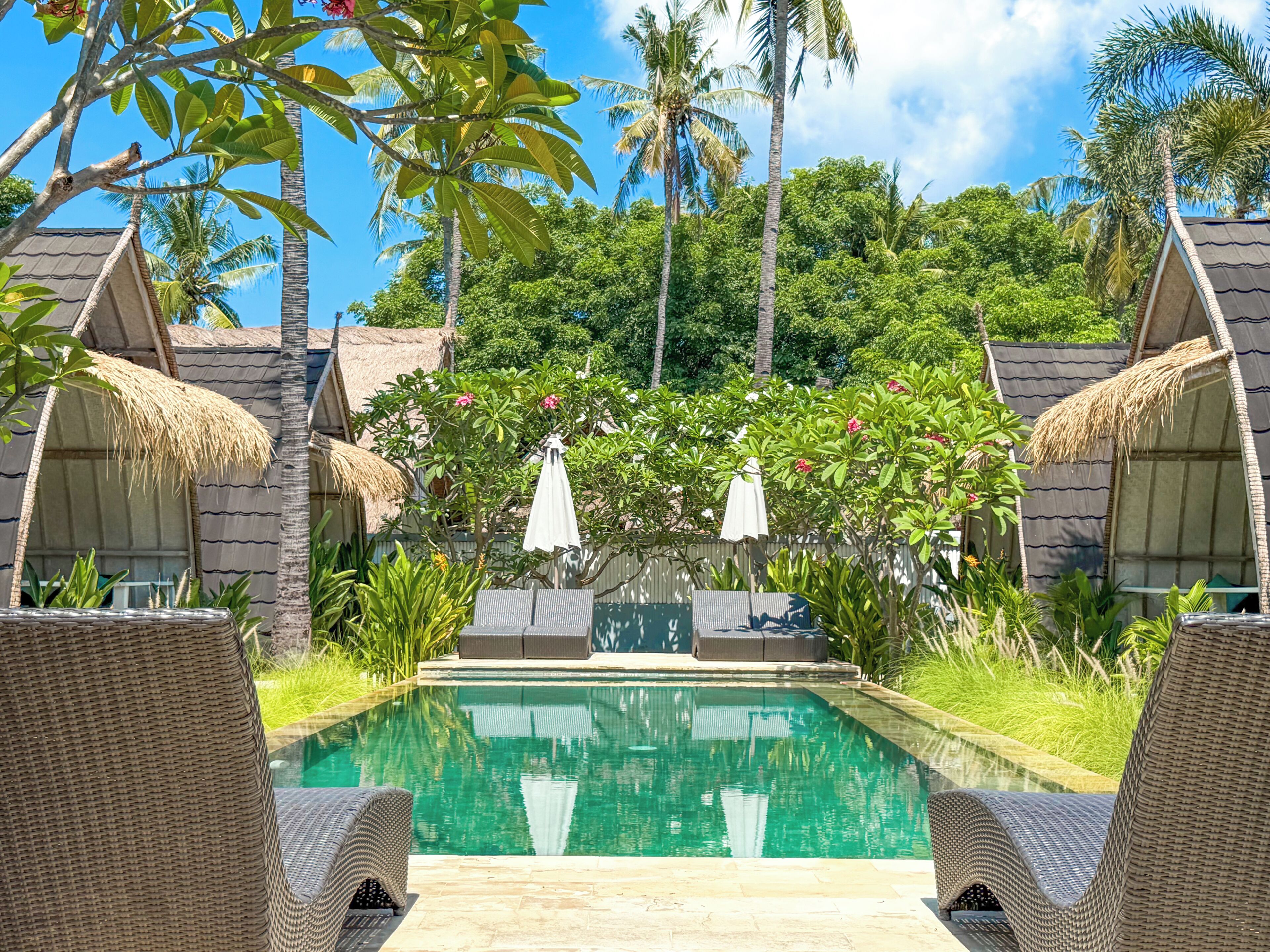 Outdoor pool, open 7:00 AM to 8:30 PM, sun loungers